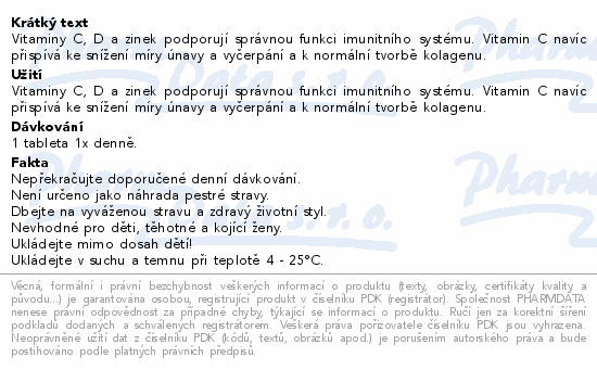 MedPharma Vit.C 1200mg se šípky+vit.D+zinek tbl.67