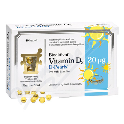 Bioaktivni Vitamin D3 D Pearls cps.80