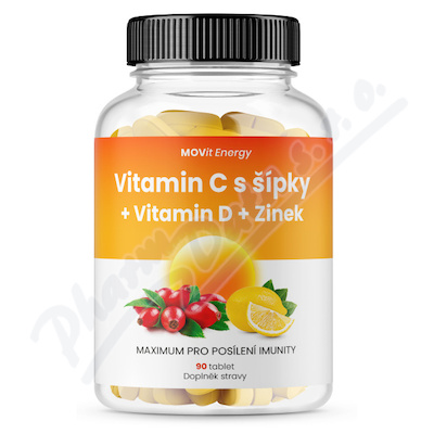 MOVit Vit.C 1200mg s sip+D+Zn.PREM 90tb