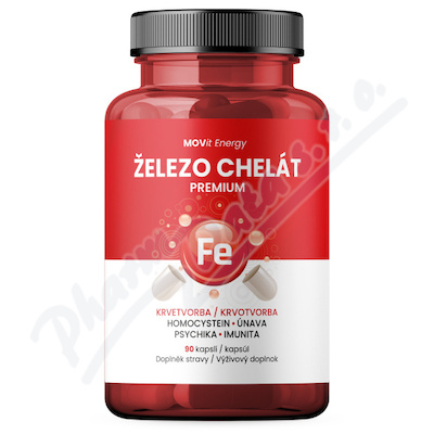 MOVit Zelezo Chelat Premium cps.90