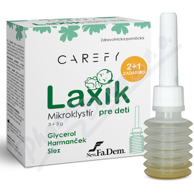 CAREFY Laxik mikroklystyr pro deti 3x3g