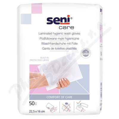 Seni Care m.zinky s folii 22.5x16cm 50ks