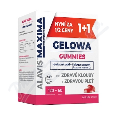 ALAVIS MAXIMA GELOWA GUMMIES žvýk.tbl.120 + cps.60