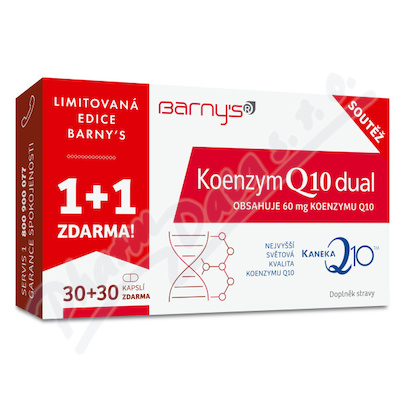 Barny´s Koenzym Q10 Dual 60mg 1+1cps.60