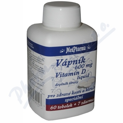 MedPh Vápník 600mg+vit.D-liq.67tob